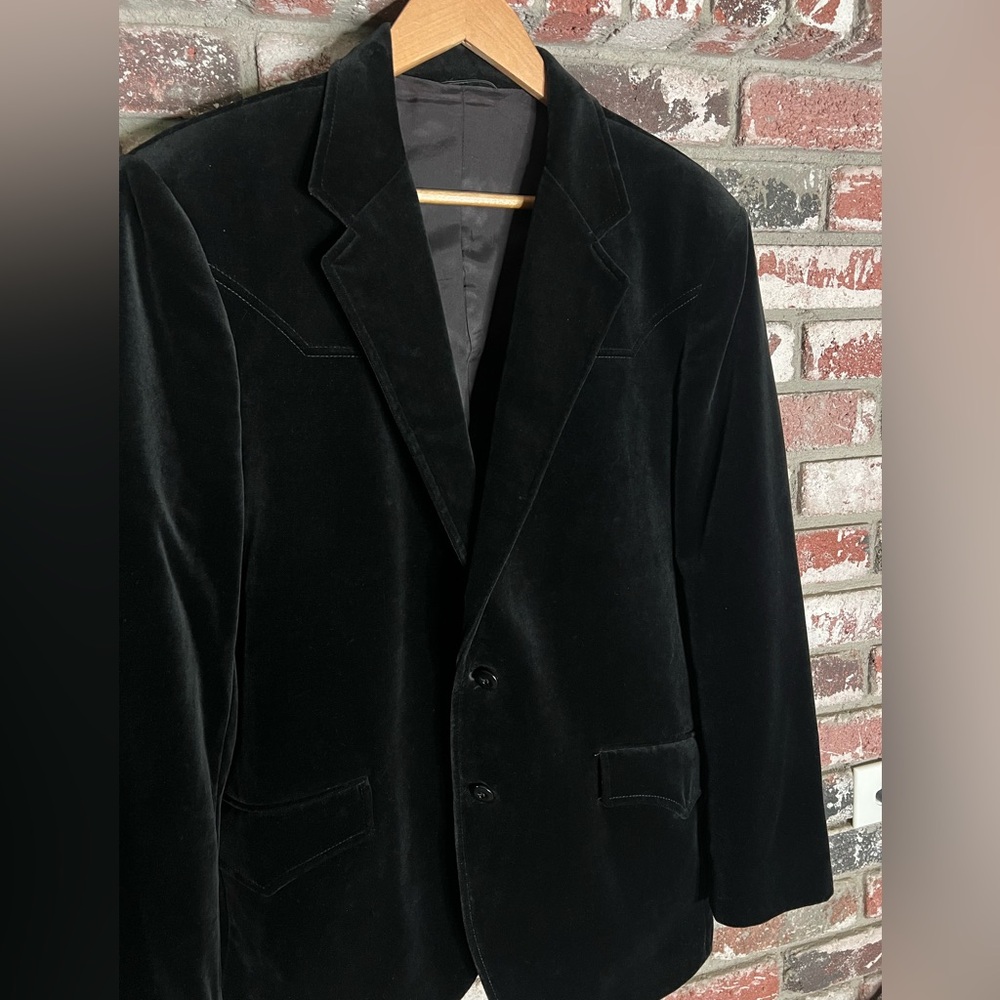 Kenny Rogers Western Collection Classic Black Velvet Men's Blazer by Circle S